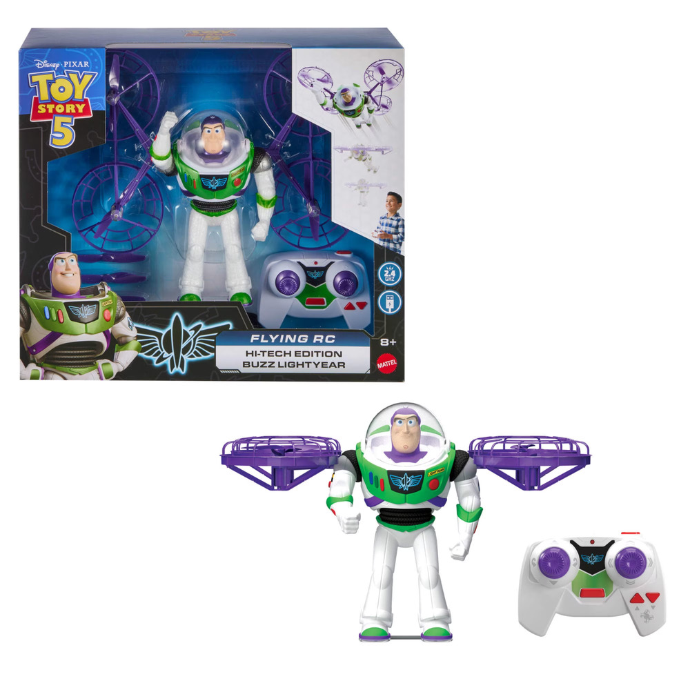 Disney Pixar Toy Story 5 Flying RC Hi-Tech Edition Buzz Lightyear Mattel Sealed